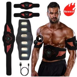 EMS Muscle Stimulator Abdominal Trainer Massage Belt Abs Muscle Toner Use For Body Slim Belly Arm Lose Weight Fitness Training