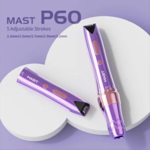 Mast P60 Permanent Makeup Wireless Tattoo Pen with 2 Batteries 5 Adjustable Strokes for Eyebrows Eyeliner Lips Small Tattoo
