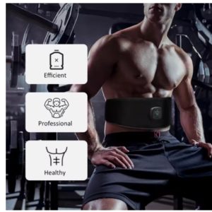 Abdominal Muscle Stimulator Trainer EMS Abs Fitness Equipment Training Gear Heating Slimming Sauna Belt Exercise At Home Gym