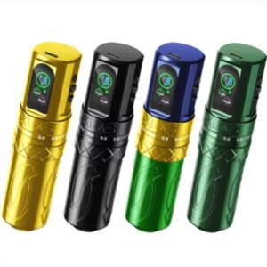 Newest DKLAB Adjustable Stroke Wireless Tattoo Machien Kit 2.7mm-4.5mm With 2 LED Display Batteries MakeUp Pen For Tattoo Artist