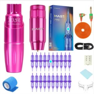 Mast Tattoo Tour Wireless Tattoo Rotary Pen Machine Set Battery Power Setrotary Makeup Permanent Kit Needles Supply Kit