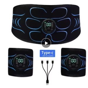 Abdominal Toning Belt Waist Muscle Toner Smart Abdominal Massager Muscle Trainer Body Fitness Workout Training Massage Equipment
