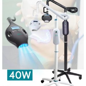 40W 8 Leds Dental Touch Display Screen Teeth Whitening machine 3 colors moveable bleaching lamp floor standing wheels