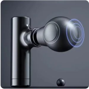 Mini Massage Massage LCD Screen 6 Heads Gun Muscle Massager Portable Electric Fascia Gun for Neck Foot Body Fascia Gun