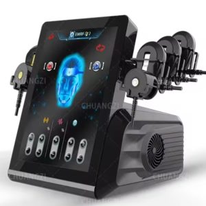 Ems RF Facial Electrostimulation Face Lifting Machine 6 Handles Sculpt Face Pads Massager Device Anti Aging Wrinkles Removal
